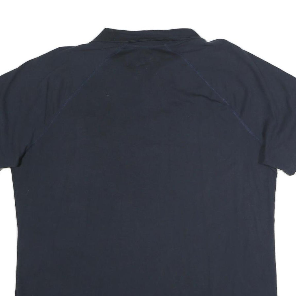 CARHARTT Mens Navy Blue Short Sleeve Plain XL Cotton Polo Shirt Workwear