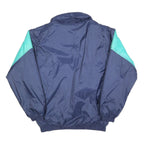 ANUY Mens Blue & Aqua Sporty Zip Jacket M Polyester Blend Colourblock