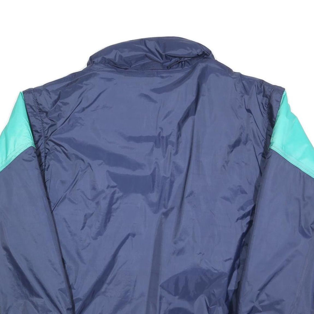 ANUY Mens Blue & Aqua Sporty Zip Jacket M Polyester Blend Colourblock