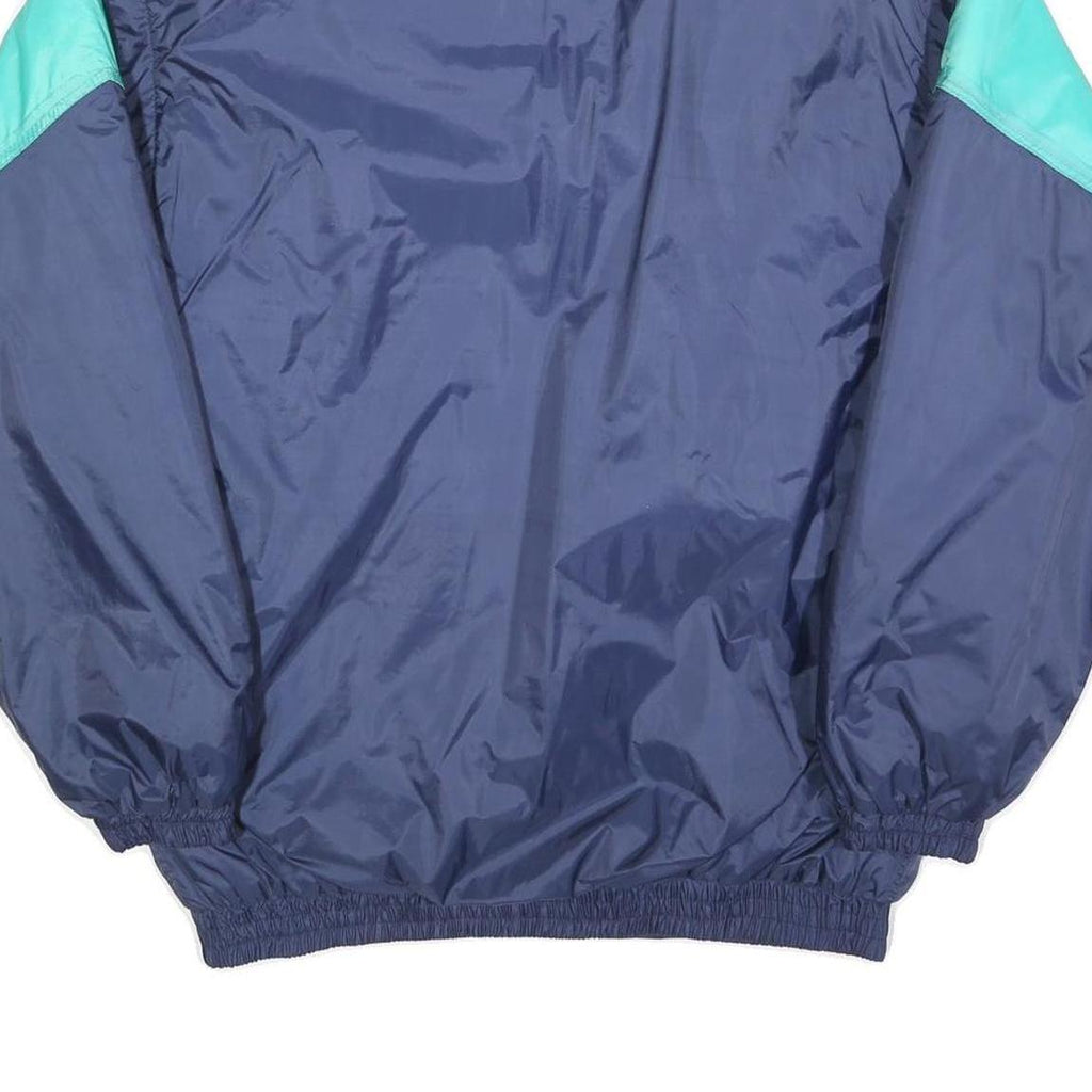ANUY Mens Blue & Aqua Sporty Zip Jacket M Polyester Blend Colourblock