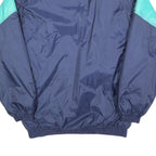 ANUY Mens Blue & Aqua Sporty Zip Jacket M Polyester Blend Colourblock