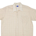 FALLER FEINTEXTIL Mens Shirt Beige Check L