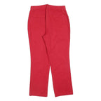Womens Red Regular Straight Cotton Blend Jeans W28 L26 Zip Closure Comfort Style