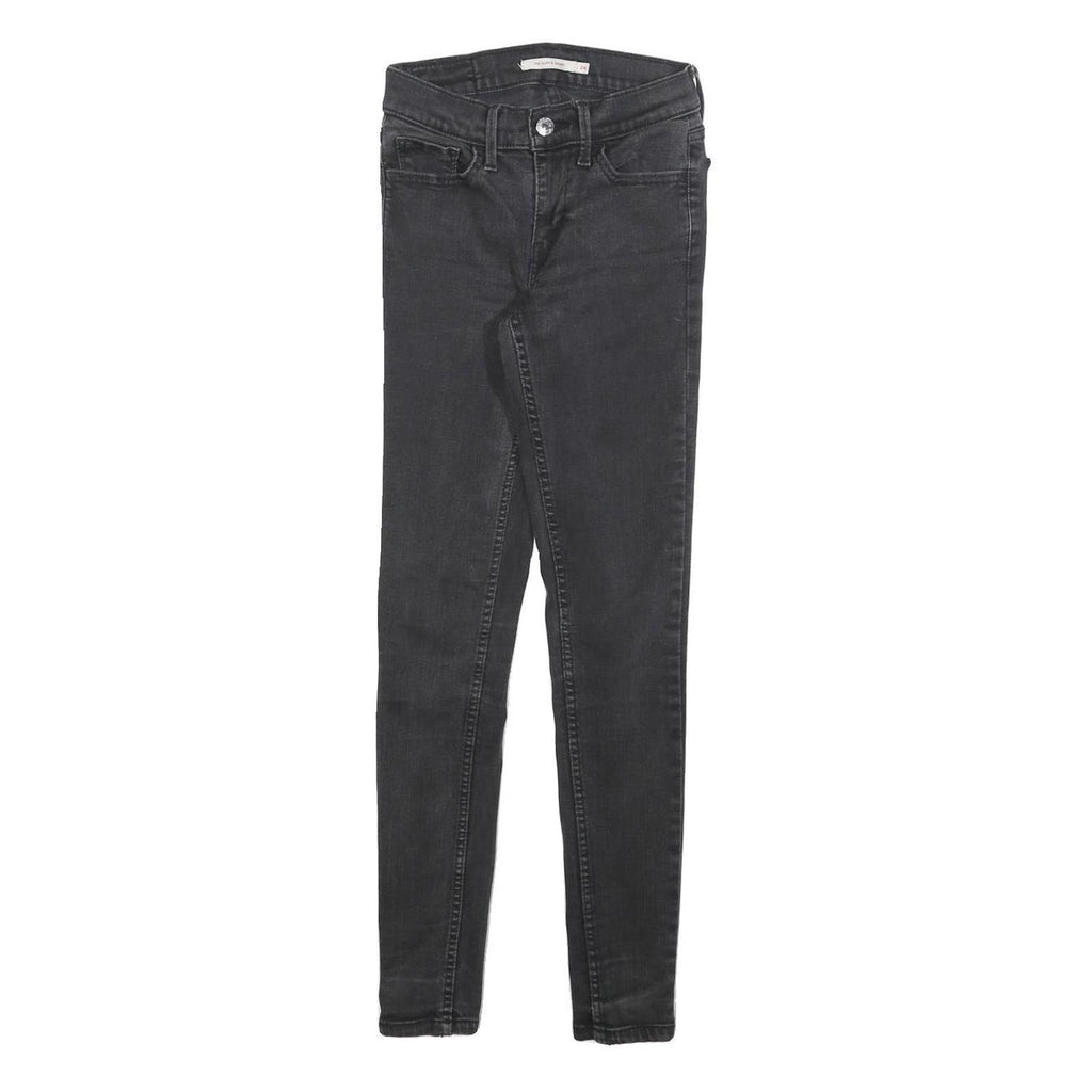 LEVI'S 710 Womens Slim Skinny Denim Dark W24 L27 Stretch Cotton Blend Jeans