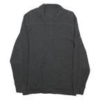 CALVIN KLEIN Mens Grey Zip Jacket S Cotton Casual Lightweight Plain Smart