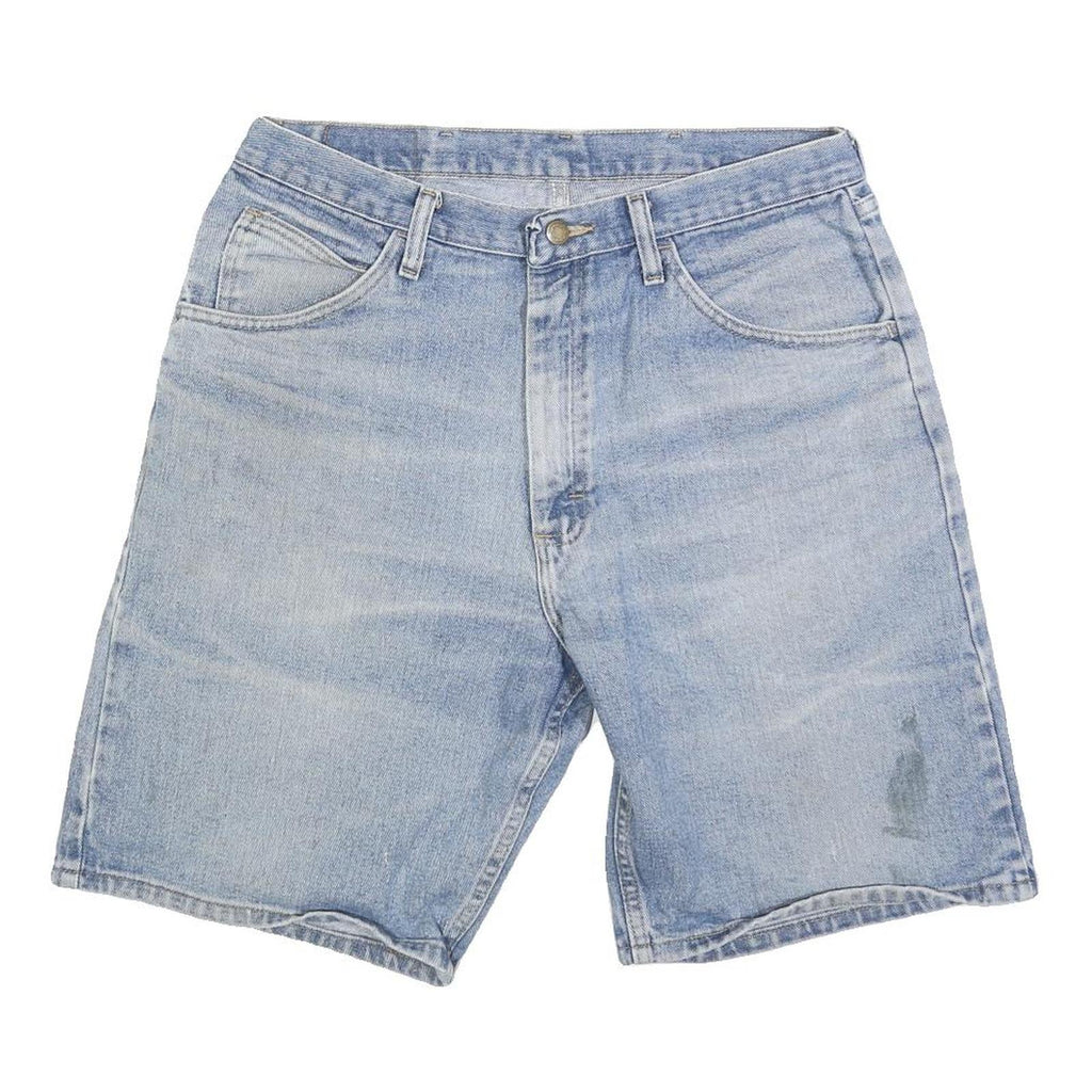 WRANGLER Mens Denim Blue Casual Shorts L W34 Relaxed Fit Classic Style