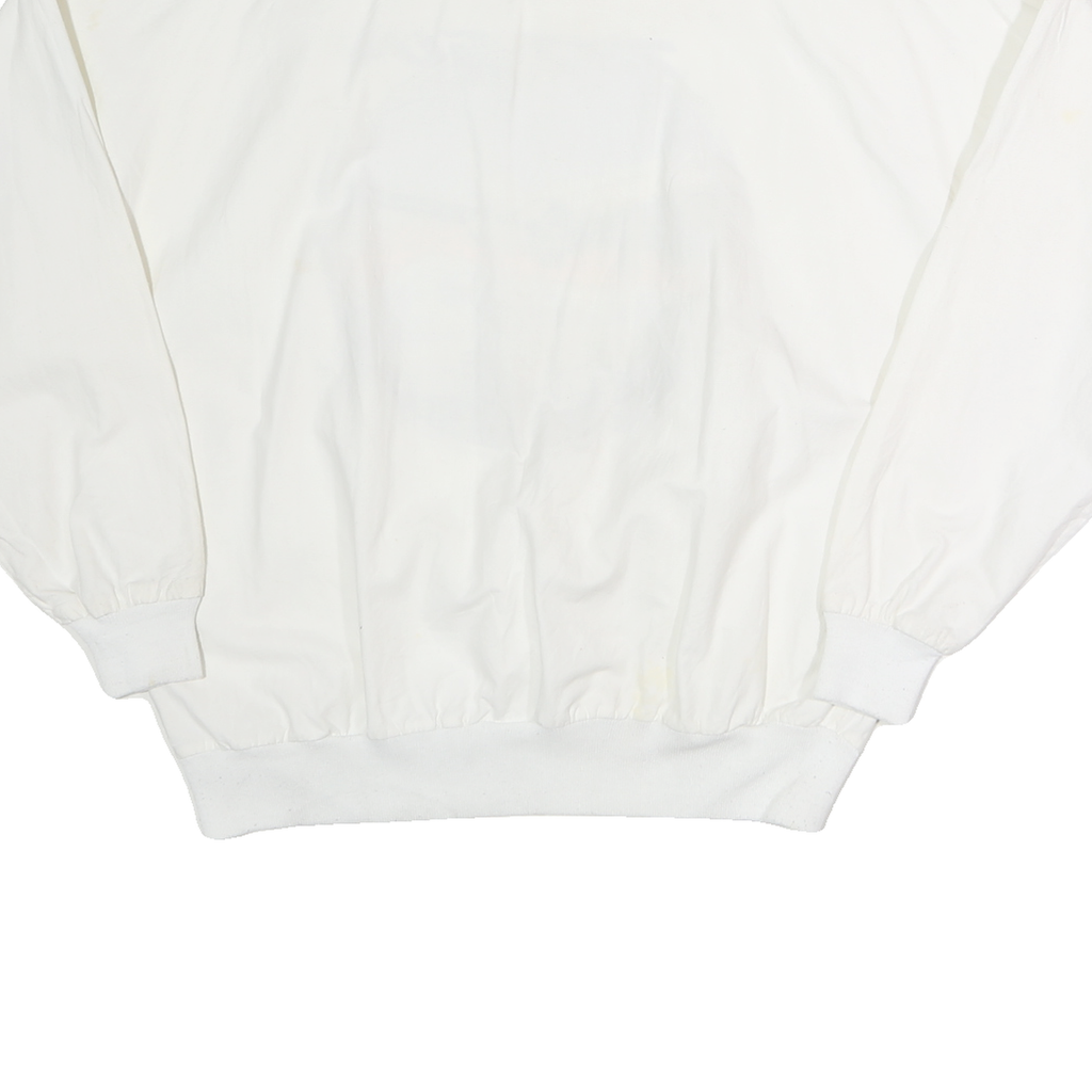 NORTHWEST KNITTING MILLS Mens White Cotton Crew Neck L 737-500 Airplane Print