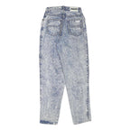NORWISS Womens Jeans Blue Relaxed Straight Denim Light W23 L28 Acid Wash Stylish