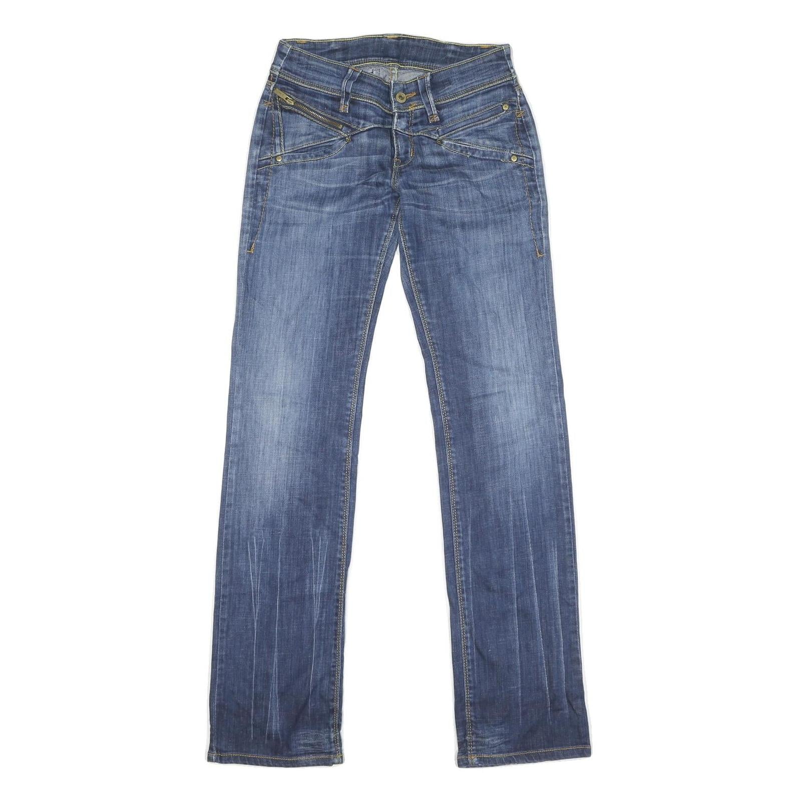 LEVI'S Womens Jeans Slim Skinny Denim Medium Wash W38 L33 Stylish Pocket Detail