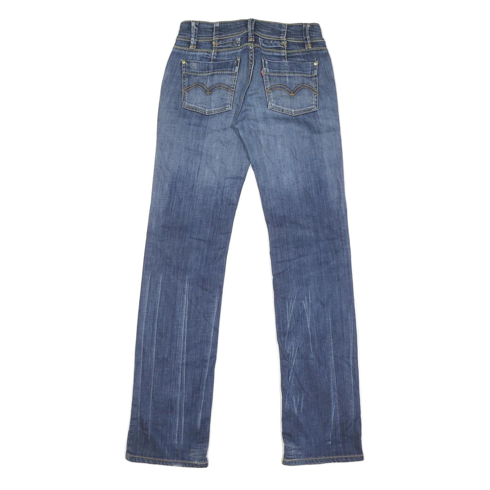 LEVI'S Womens Jeans Slim Skinny Denim Medium Wash W38 L33 Stylish Pocket Detail