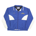 RUSSELL ATHLETIC Mens Blue & White Basketball Coach Zip Nylon Jacket L