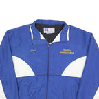 RUSSELL ATHLETIC Mens Blue & White Basketball Coach Zip Nylon Jacket L