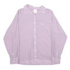 LEE Womens Lilac Plain Shirt XS Lightweight Casual Long Sleeve Button Pocket
