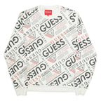 GUESS Mens Sweatshirt White M