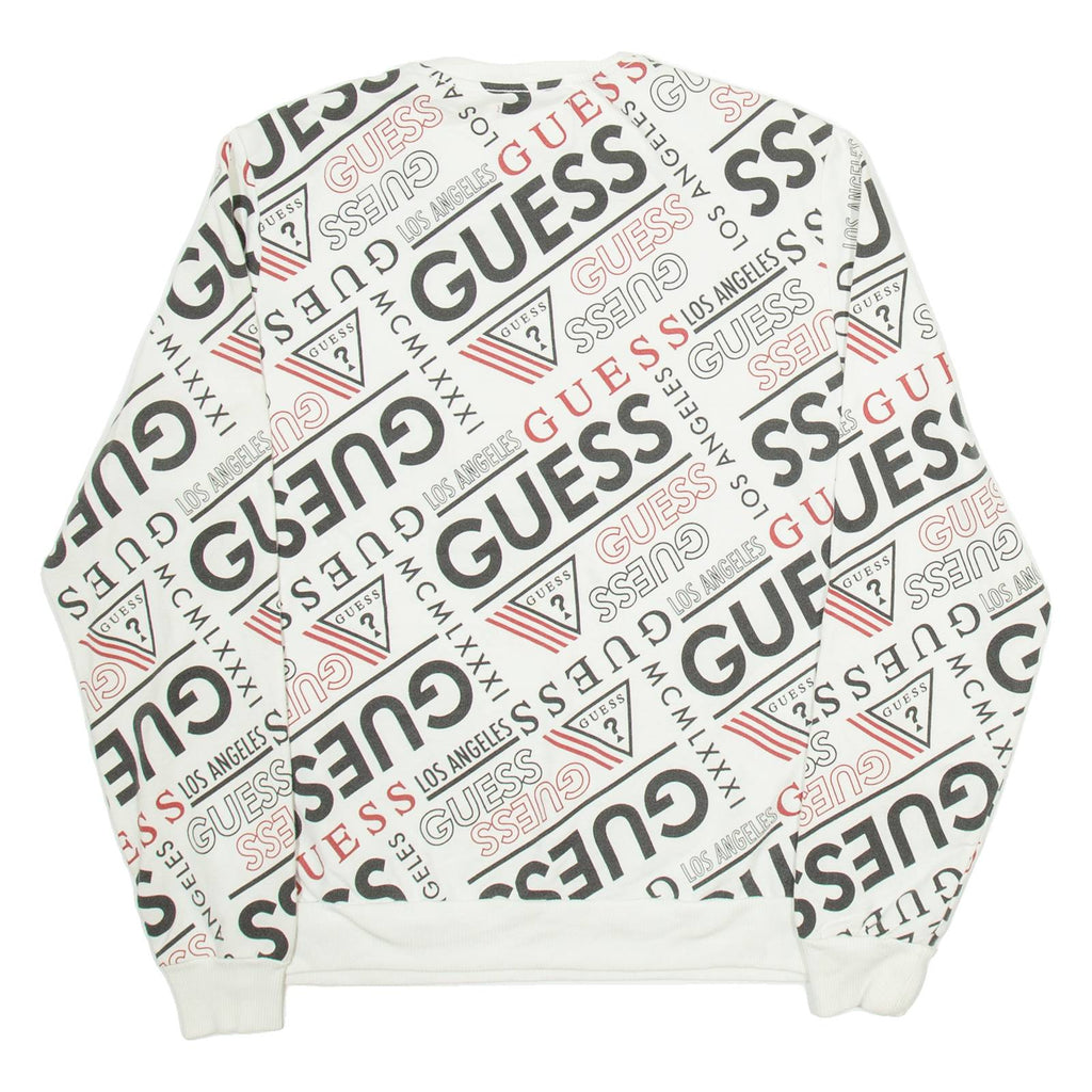 GUESS Mens Sweatshirt White M