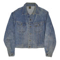 LEE Womens Blue Denim Jacket L Cotton Blend Button Closure Classic Fit Vintage