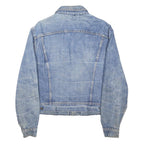 LEE Womens Blue Denim Jacket L Cotton Blend Button Closure Classic Fit Vintage