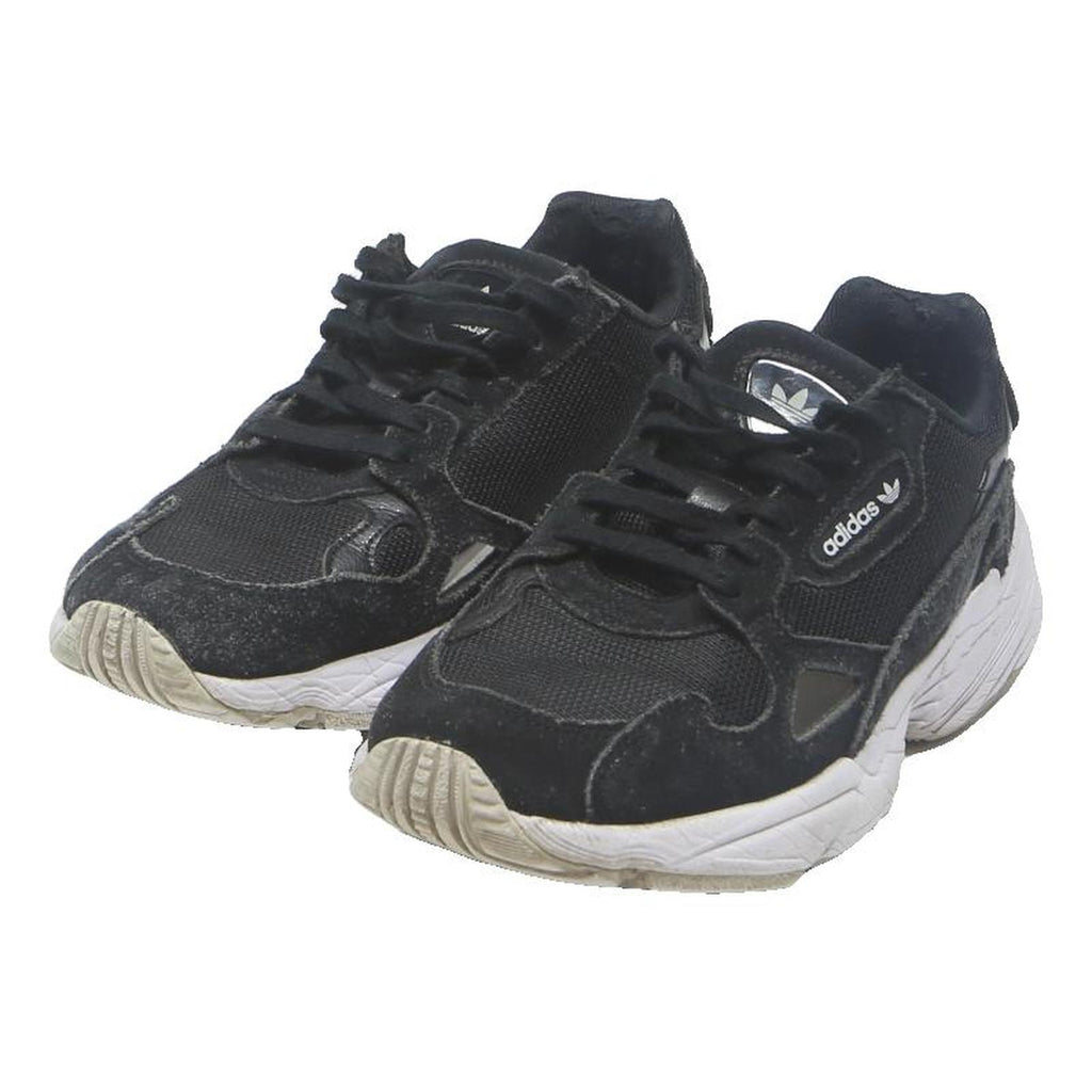 ADIDAS Falcon Womens Black Synthetic Trainers UK 4.5 Chunky Sport Casual