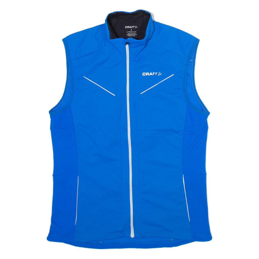 CRAFT Full Zip Mens Jersey Blue Sleeveless M