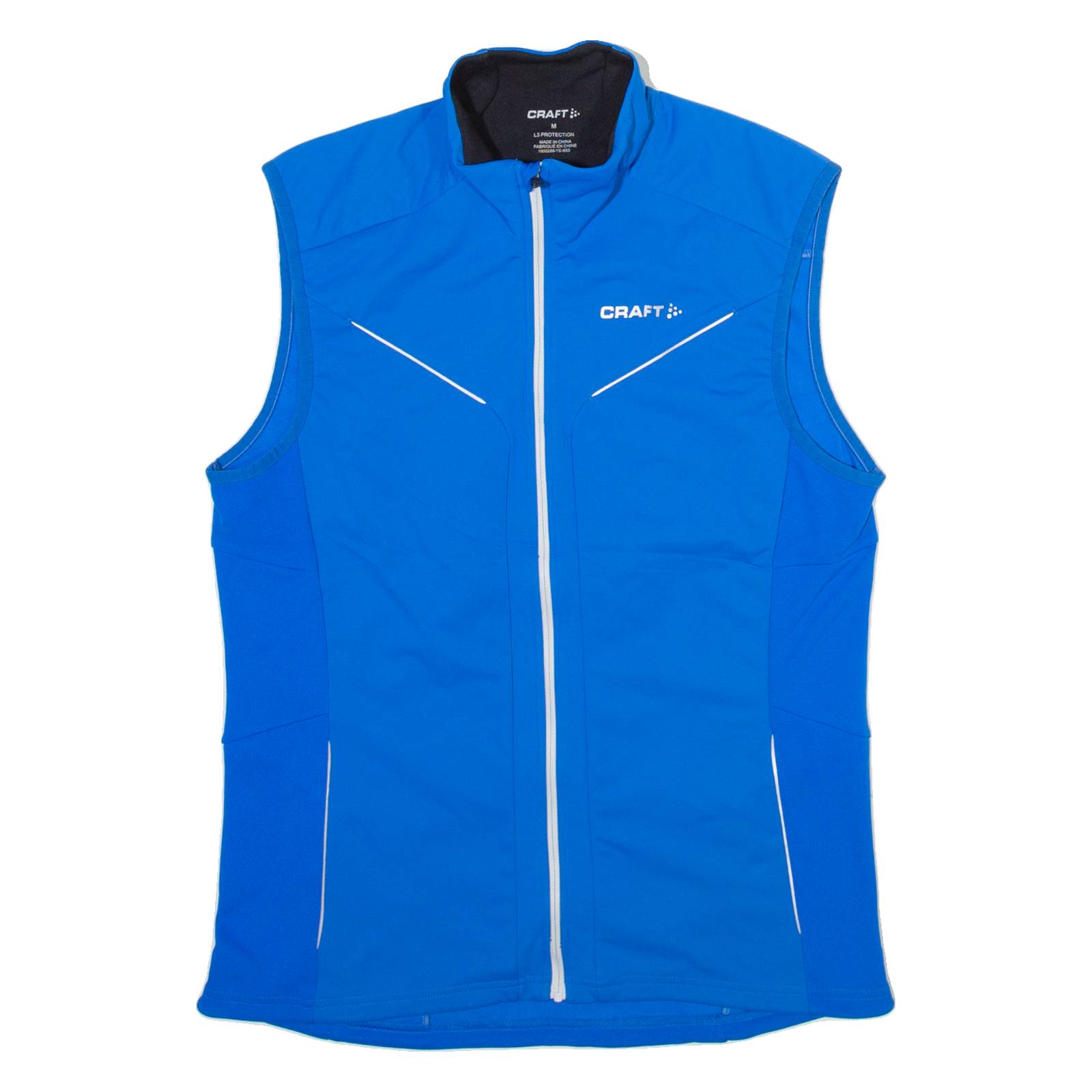 CRAFT Full Zip Mens Jersey Blue Sleeveless M