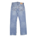 LEVI'S 506 Mens Jeans Blue Regular Straight Denim Medium W30 L34 Classic Fit