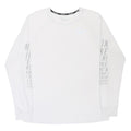 NIKE Mens White Long Sleeve Crew Neck Cotton Blend T-Shirt L