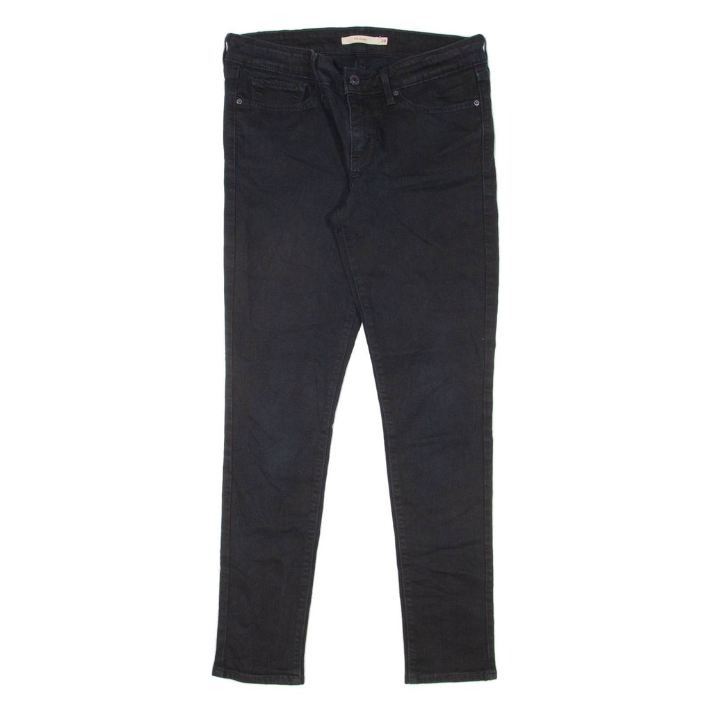 LEVI'S 711 Womens Jeans Black Slim Skinny W28 L27