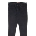 LEVI'S 711 Womens Jeans Black Slim Skinny W28 L27