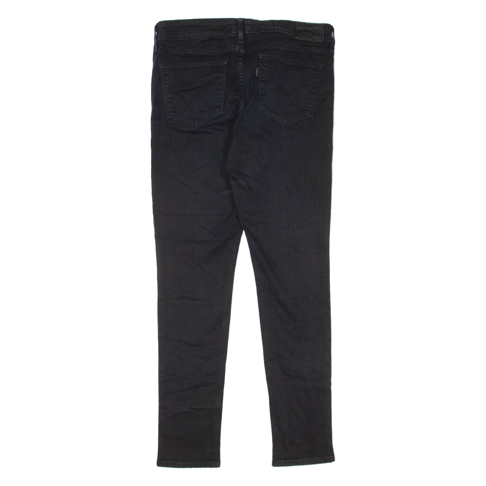 LEVI'S 711 Womens Jeans Black Slim Skinny W28 L27