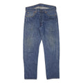 LEVI'S 501 Mens Jeans Blue Regular Straight Denim Medium W32 L28 Classic Button