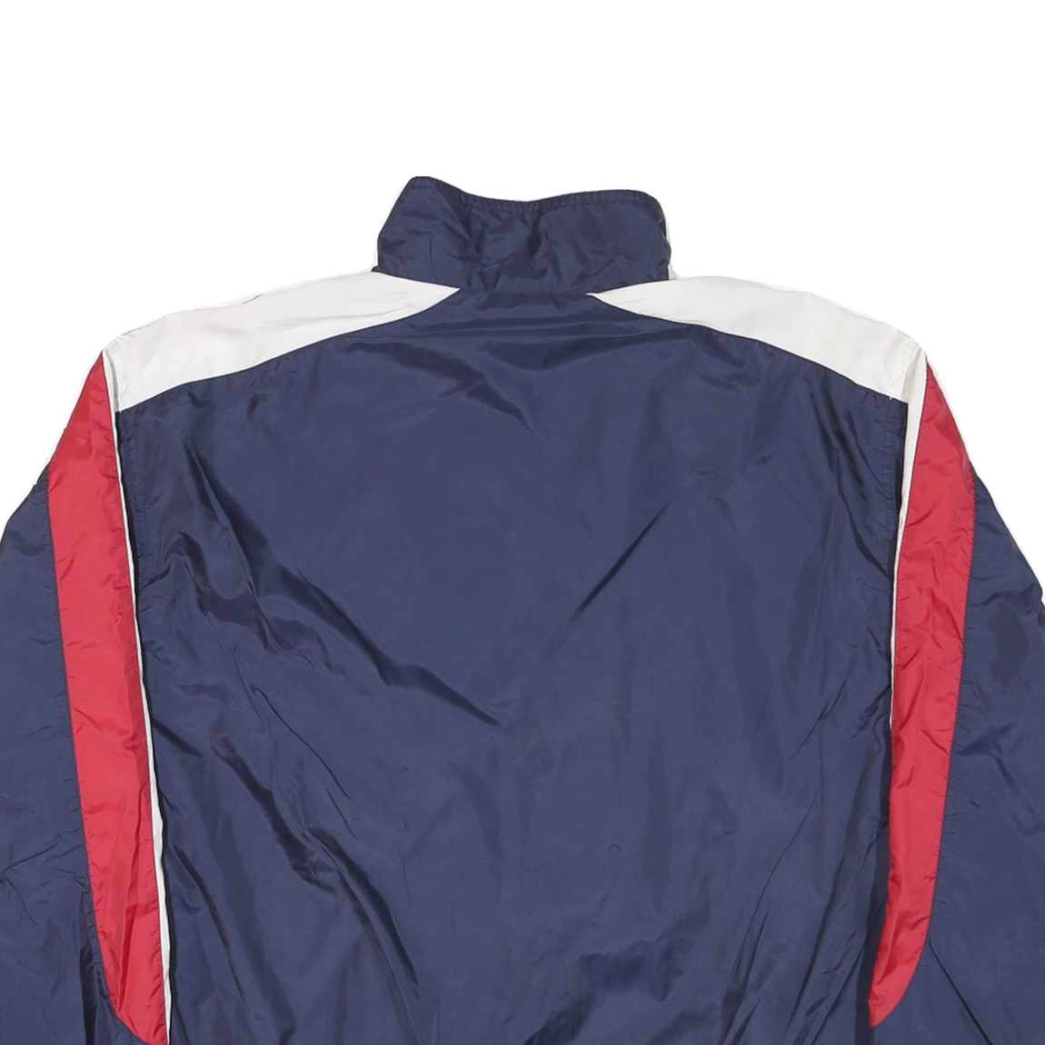 FILA Mens Blue & Red & White Colourblock Track Jacket M Polyester Blend