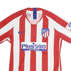 NIKE Mens Red & White Football Shirt S Short Sleeve Round Neck Atletico Madrid