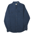 RED HEAD Mens Blue Shirt S Cotton Blend Button Pockets Casual Workwear