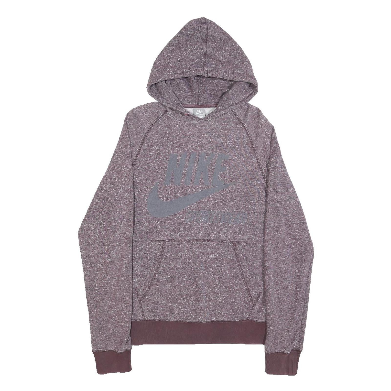 NIKE Mens Maroon Pullover Hoodie XL Cotton Blend Casual Sports Sweatshirt