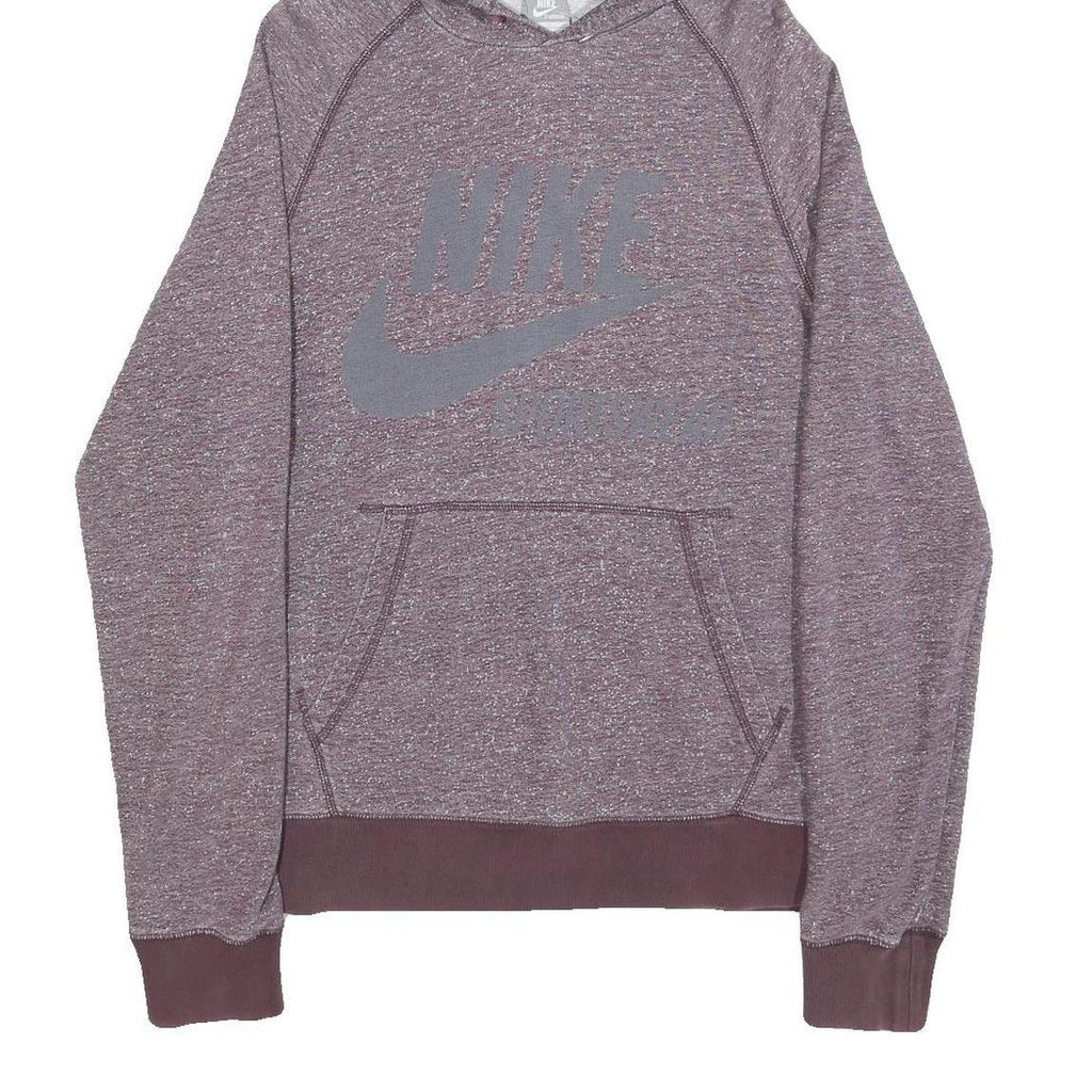 NIKE Mens Maroon Pullover Hoodie XL Cotton Blend Casual Sports Sweatshirt