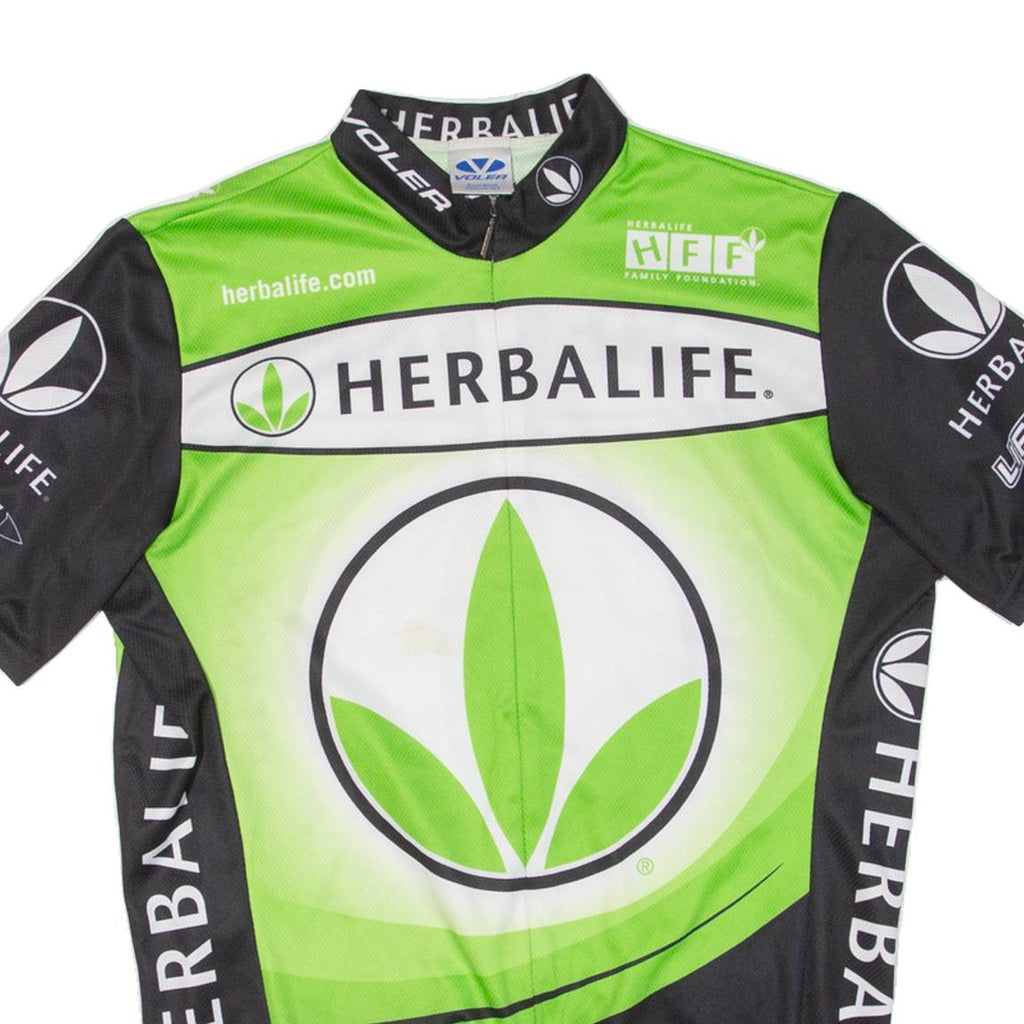 Cycling Mens Jersey Green 1/2 Zip M