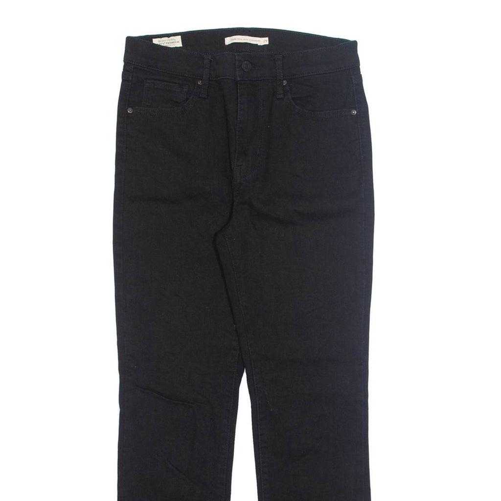 LEVI'S Womens Jeans Black Regular Straight W29 L30