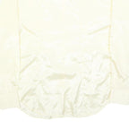 HI-STYLE Mens Cream Satin Shirt L Classic Long Sleeve Button Down Relaxed Fit