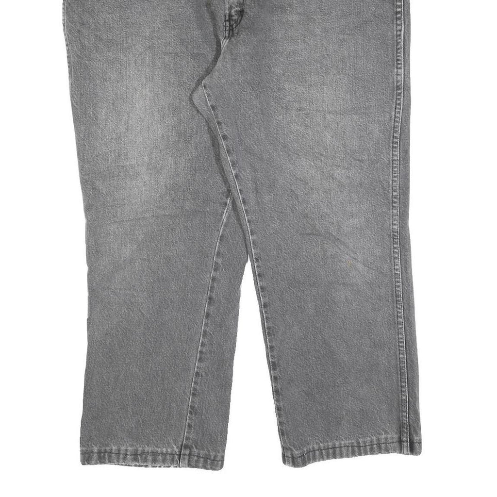 DICKIES Mens Grey Regular Fit Straight Cotton Blend Denim Jeans W38 L25 Classic