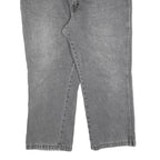 DICKIES Mens Grey Regular Fit Straight Cotton Blend Denim Jeans W38 L25 Classic