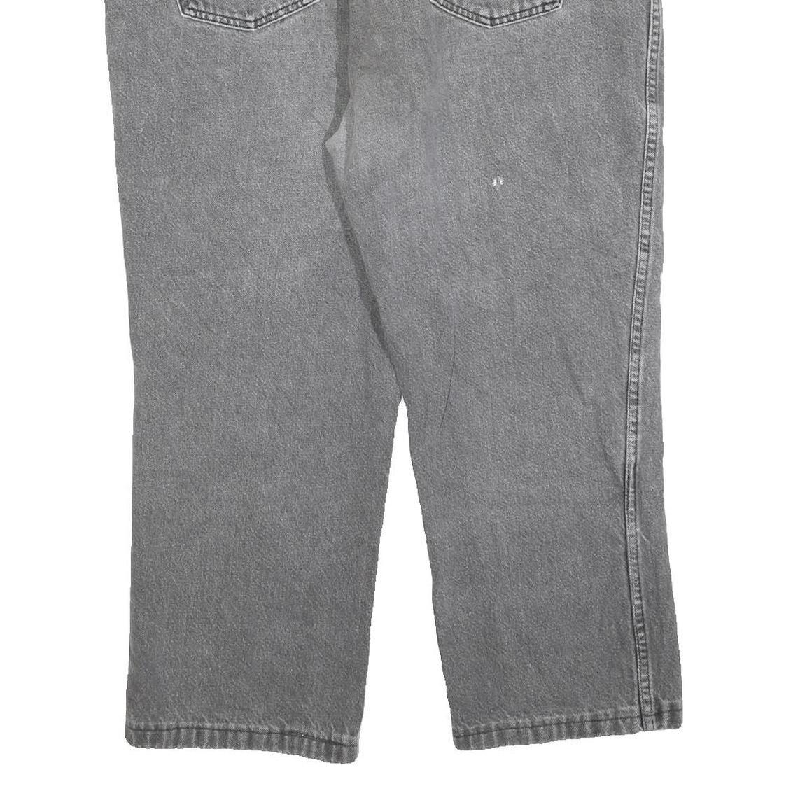 DICKIES Mens Grey Regular Fit Straight Cotton Blend Denim Jeans W38 L25 Classic