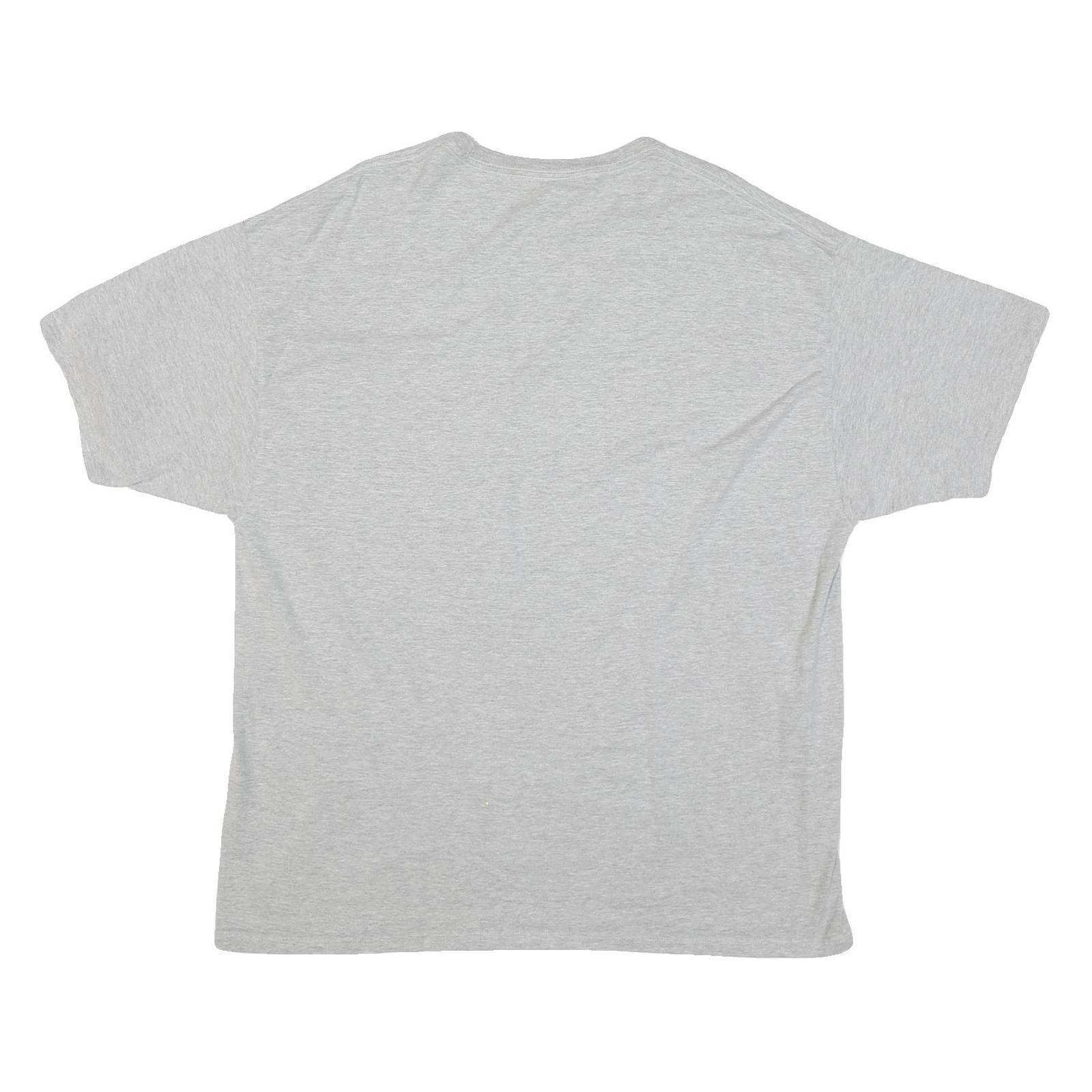 CHAMPION Mens Grey Graphic T-Shirt 2XL Short Sleeve Crew Neck Cotton Blend