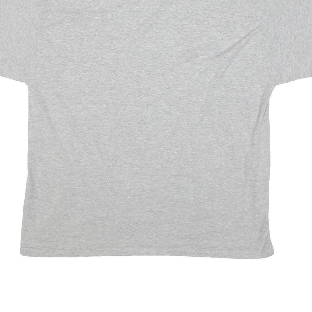 CHAMPION Mens Grey Graphic T-Shirt 2XL Short Sleeve Crew Neck Cotton Blend