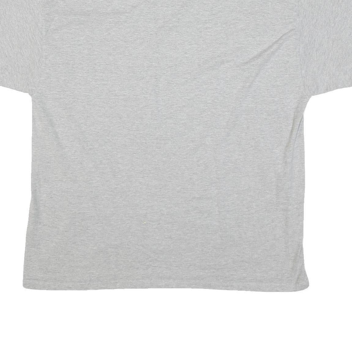 CHAMPION Mens Grey Graphic T-Shirt 2XL Short Sleeve Crew Neck Cotton Blend