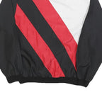 DAVID PEET Womens Black & Red & White Sweatshirt Crew Neck M Polyester Blend