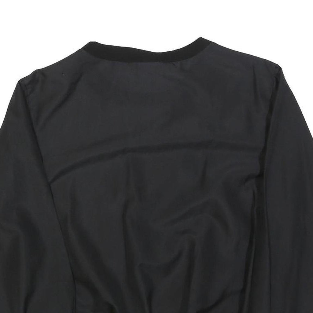 DAVID PEET Womens Black & Red & White Sweatshirt Crew Neck M Polyester Blend