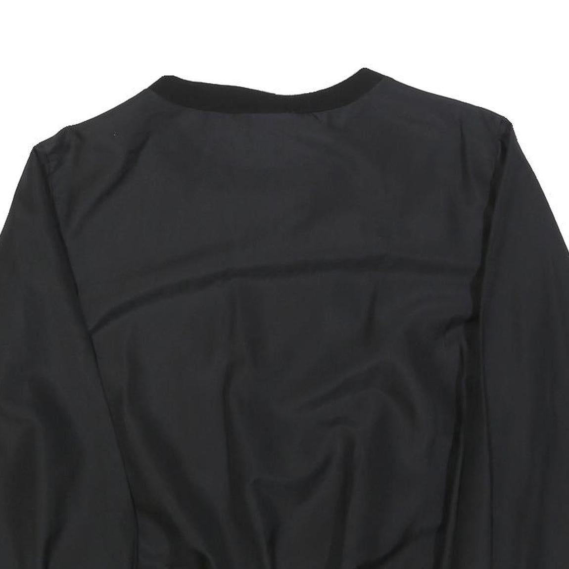 DAVID PEET Womens Black & Red & White Sweatshirt Crew Neck M Polyester Blend