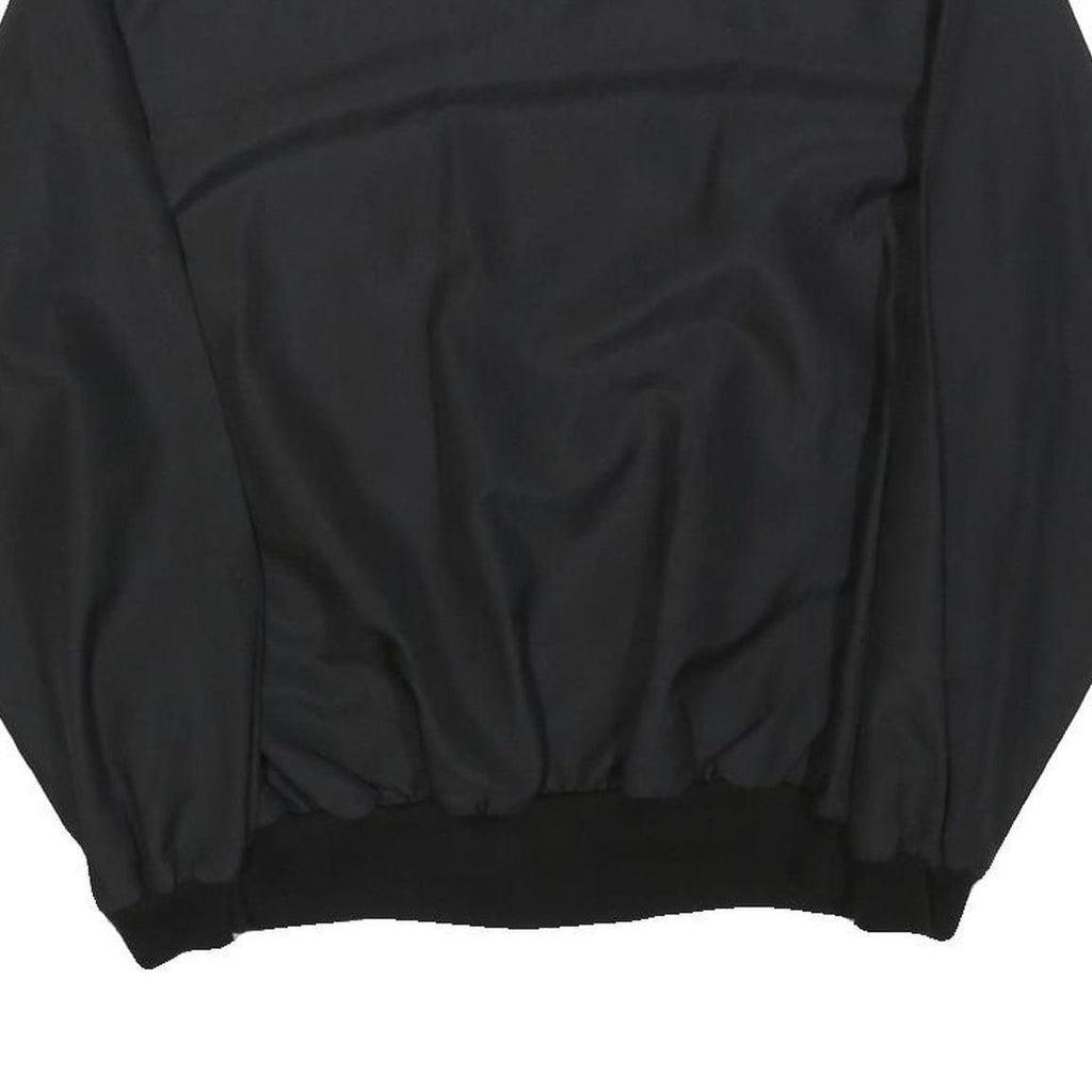 DAVID PEET Womens Black & Red & White Sweatshirt Crew Neck M Polyester Blend