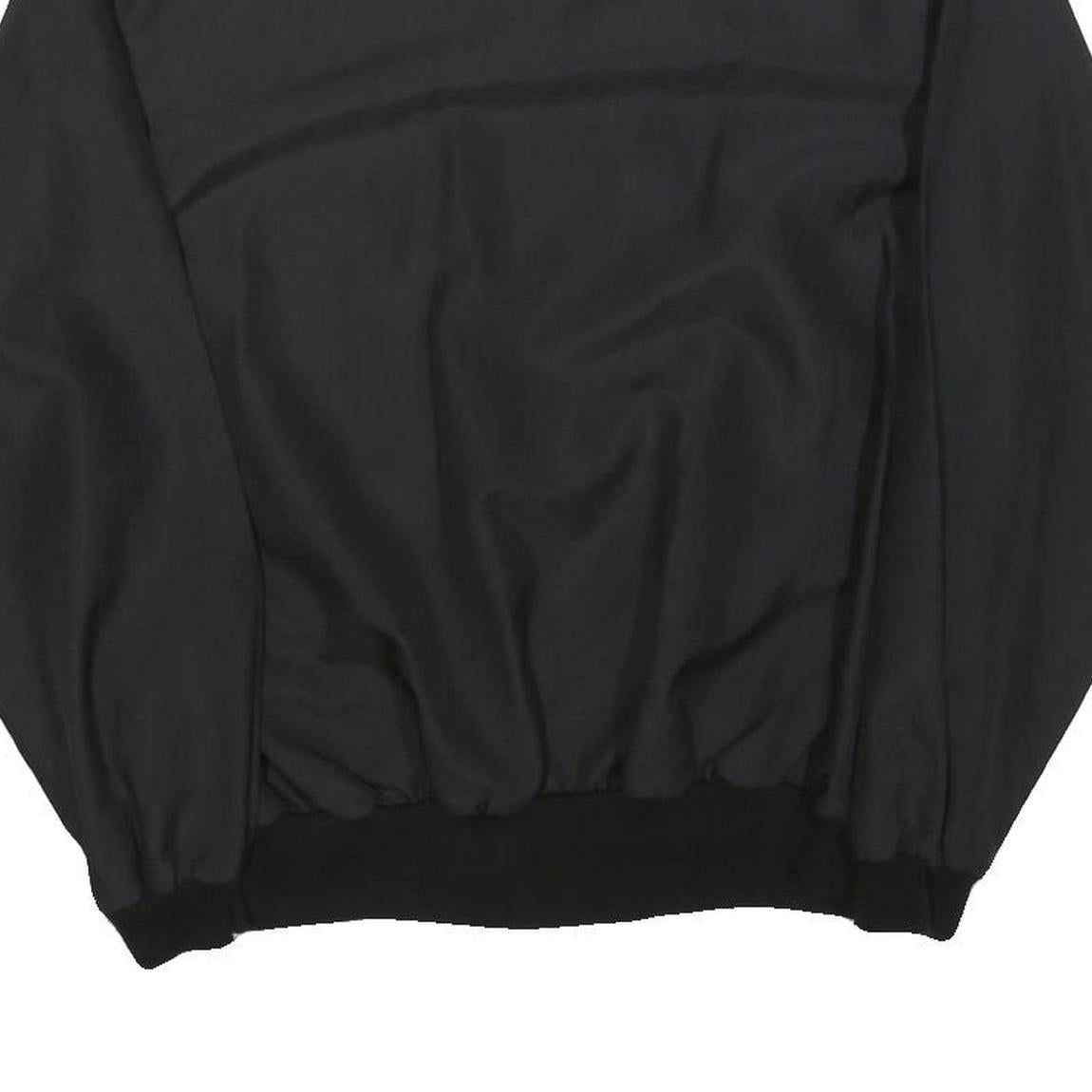 DAVID PEET Womens Black & Red & White Sweatshirt Crew Neck M Polyester Blend