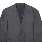 LAUREN RALPH LAUREN Mens Grey & Black Wool Tailored Jacket L Woven Classic